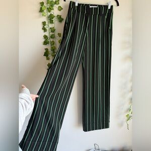 🌿 Super Rad Y2K Style Pinstripe High Waisted Wide Leg I Am Gia Pants